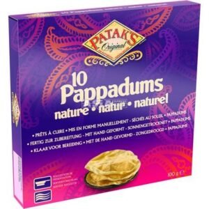 Poppadom Plain 15 cm 12 X 100 G