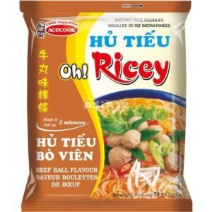 ACECOOK Instant Rice Noodles Beef Ball OR