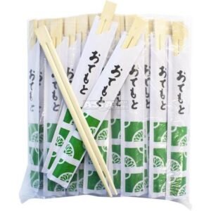 Chopsticks Bamboo Green Wrap 21 cm 10 X 100 PCS
