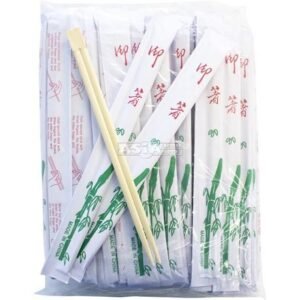 Chopsticks Bamboo White Wrap 23 cm 10 X 100 PCS